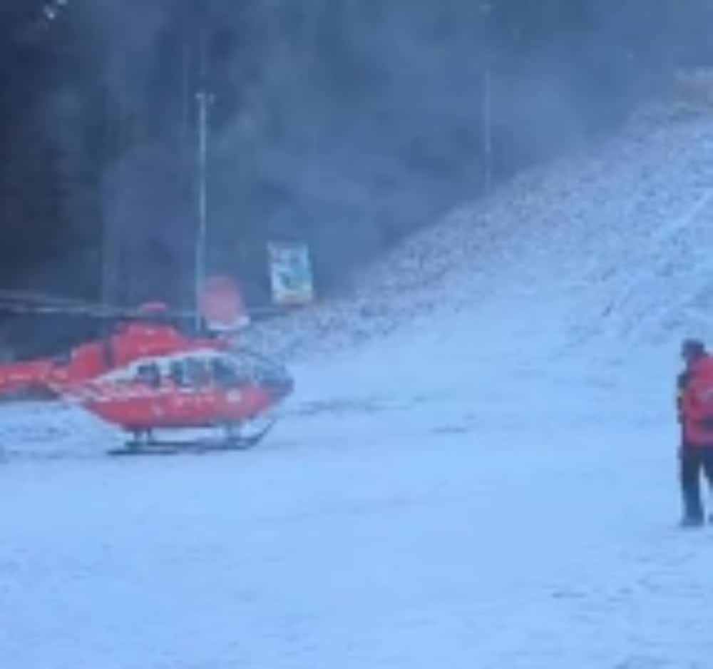 Accident grav pe pârtia de sanie din Bușteni! O femeie a suferit un traumatism grav la coloană