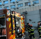 Incendiu la spălătoria unui hotel din centrul orașului Sinaia