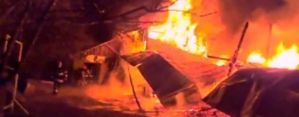 Incendiu în comuna Izvoarele