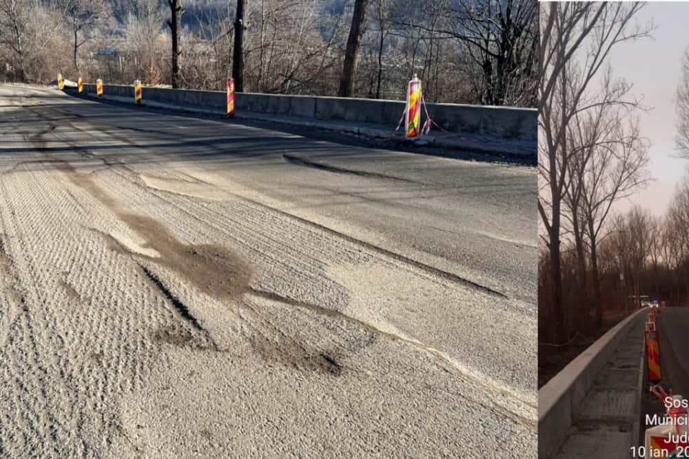 Se repară denivelările de pe Șoseaua Paltinu, la ieșire din Câmpina spre Valea Doftanei