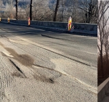 Se repară denivelările de pe Șoseaua Paltinu, la ieșire din Câmpina spre Valea Doftanei