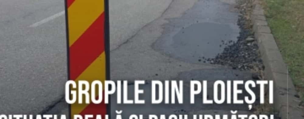 Primarul Mihai Polițeanu a făcut recensământul gropilor de pe străzile din Ploiești. Ce se întâmplă cu craterele din asfalt?