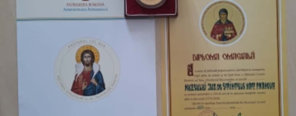 Muzeul Județean de Științele Naturii a primit diploma omagială a Patriarhiei Române