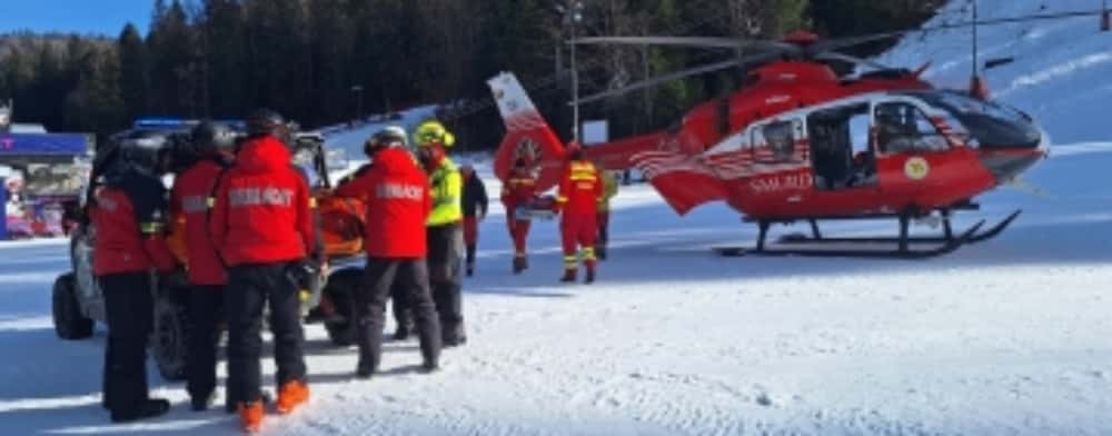 Un bărbat de 54 de ani, schior de-o viață, s-a accidentat grav pe pârtia Sorica din Azuga