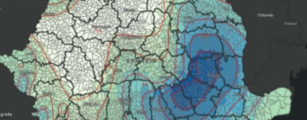 Jumătate din teritoriul Prahovei, risc crescut la cutremure! Harta interactivă cu toate localitățile din țară, publicată de Ministerul Dezvoltării