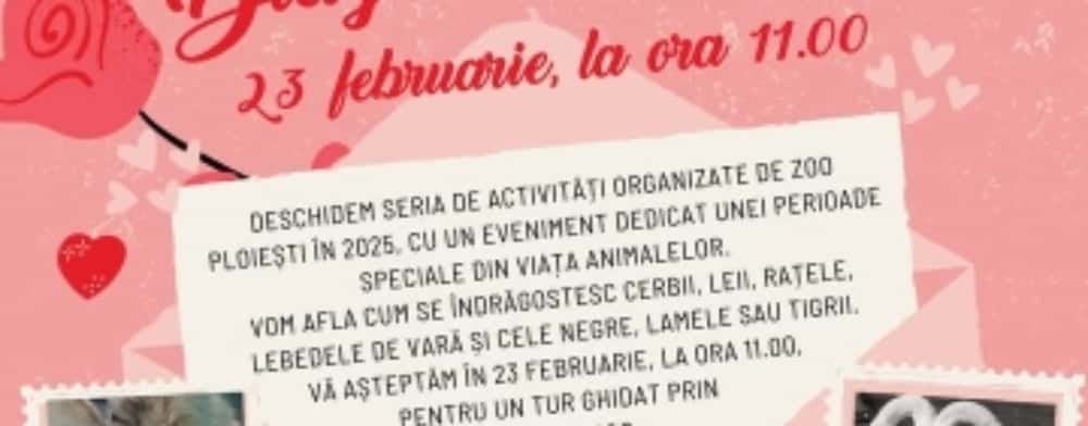Dragobetele animalelor, pe 23 februarie, la Grădina Zoologică de la Parcul Bucov