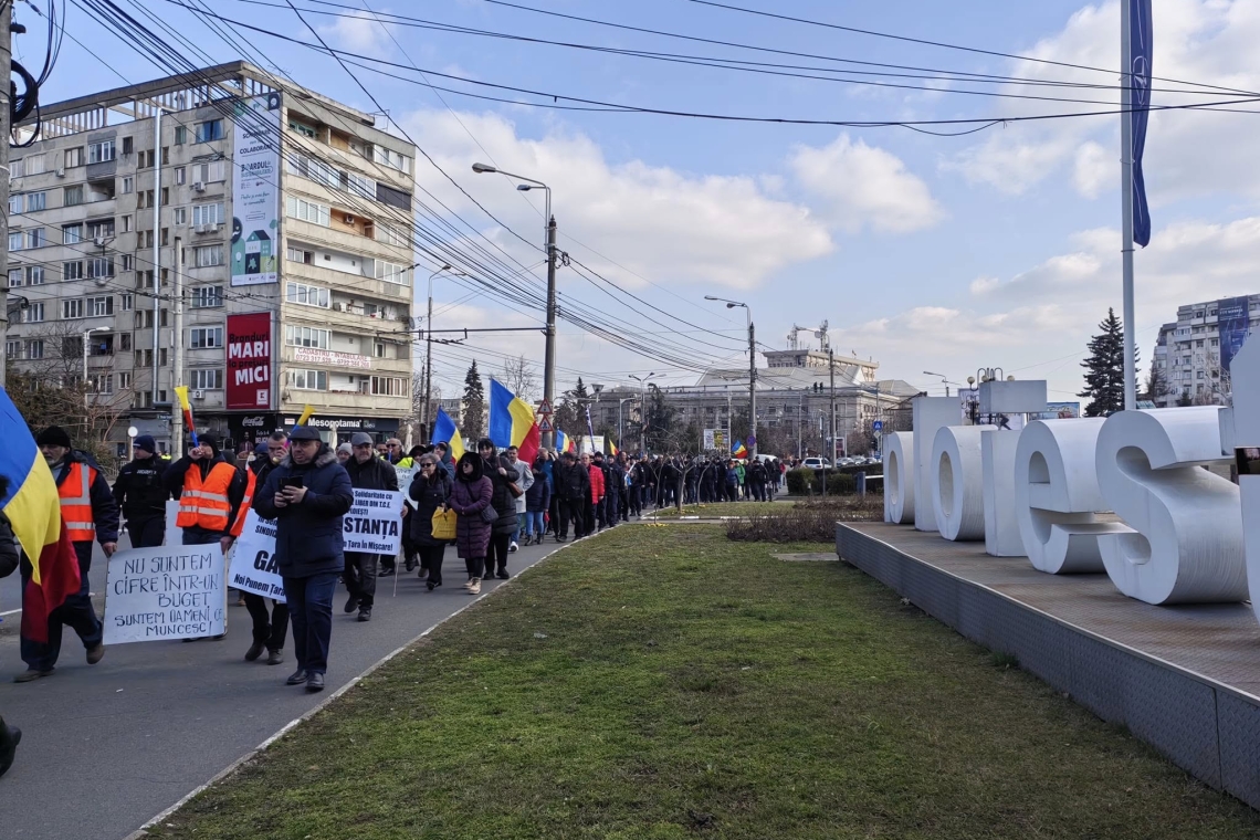 Sfârșit de săptămână agitat la Ploiești: proteste ale sindicaliștilor TCE și măturătorilor de străzi