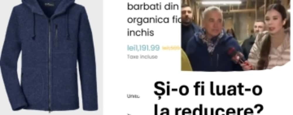 Săracul om bogat a mers la piață cu coș din nuiele și jachetă de sute de euro!