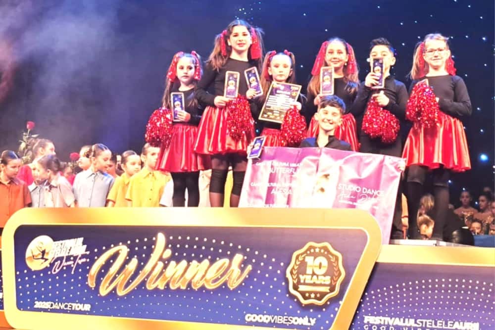 O trupă de mici dansatori din Ceptura a obținut Locul I la prima etapă a Festivalului ”Stele aurii”