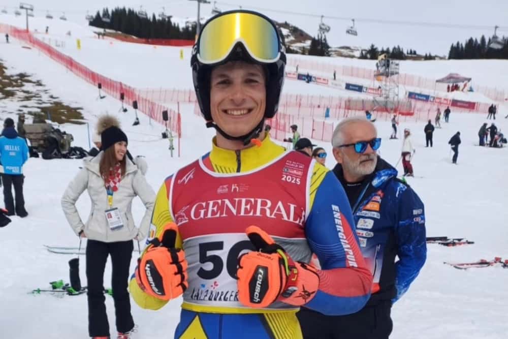 Vești bune de la Saalbach. Azugeanul Alexandru Ștefănescu s-a calificat la Campionatul Mondial de Slalom Uriaș