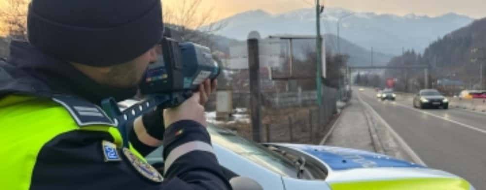 Acțiune rutieră comună a polițiștilor prahoveni și brașoveni, pe DN1