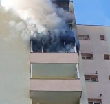 Incendiu în balconul unui apartament din Ploiești