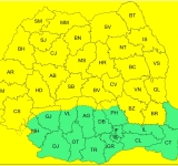 Weekend cu cod galben de viscol în zona montană a Prahovei