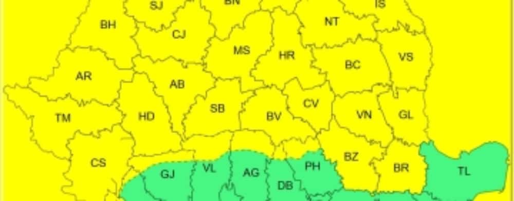 Weekend cu cod galben de viscol în zona montană a Prahovei