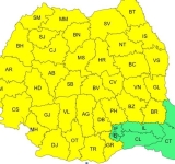 Prahova, sub Cod Galben de vreme rea