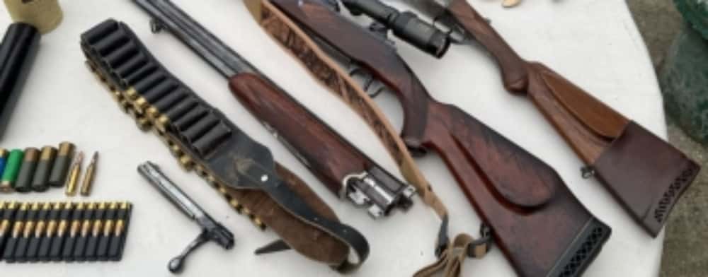 Braconieri dotați cu camere de termoviziune și arme cu amortizoare, călcați de polițiștii prahoveni. Ce arsenal s-a descoperit la percheziții