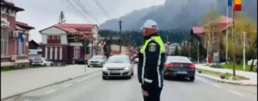 Polițiștii rutieri - la datorie pe DN1 și a doua zi de Paște, în zona Văii Prahovei