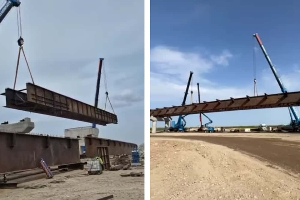 Avansează lucrările pe lotul 3 al autostrăzii Dumbrava-Buzău. În ce stadiu de execuție s-a ajuns