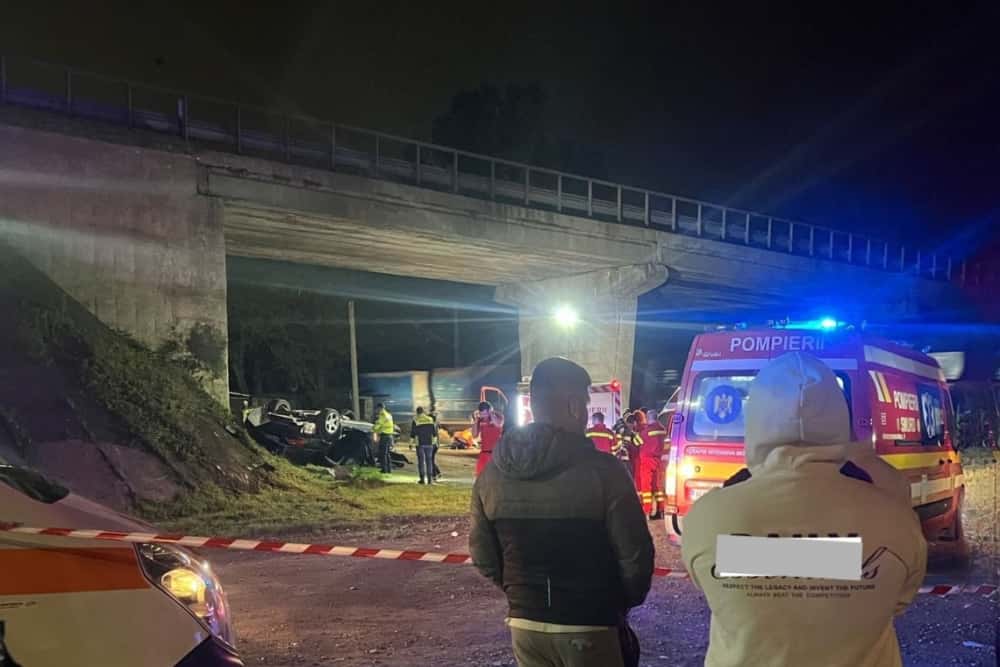 Accident cumplit, noaptea trecută, la ieșirea din Berceni spre Ploiești