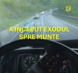 1 Mai/ Trafic aglomerat de la prima oră pe DN1, spre munte
