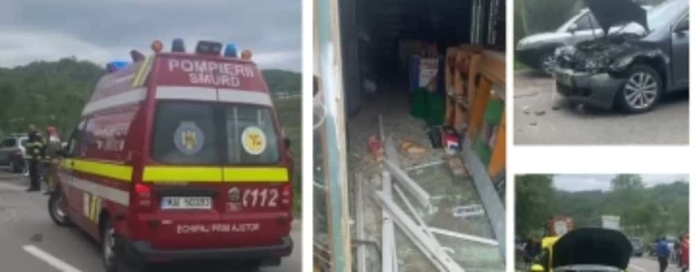 Accident la Lunca Mare, între Șotrile și Valea Doftanei! Un autoturism a intrat în clădirea unui magazin