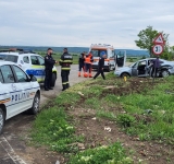 Accident în Pleașa, la intersecția dintre două drumuri județene
