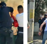 Jandarmii au ajutat la stingerea unui incendiu din curtea unei case din Ploiești