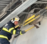 Incendiu la un supermarket din Ploiești