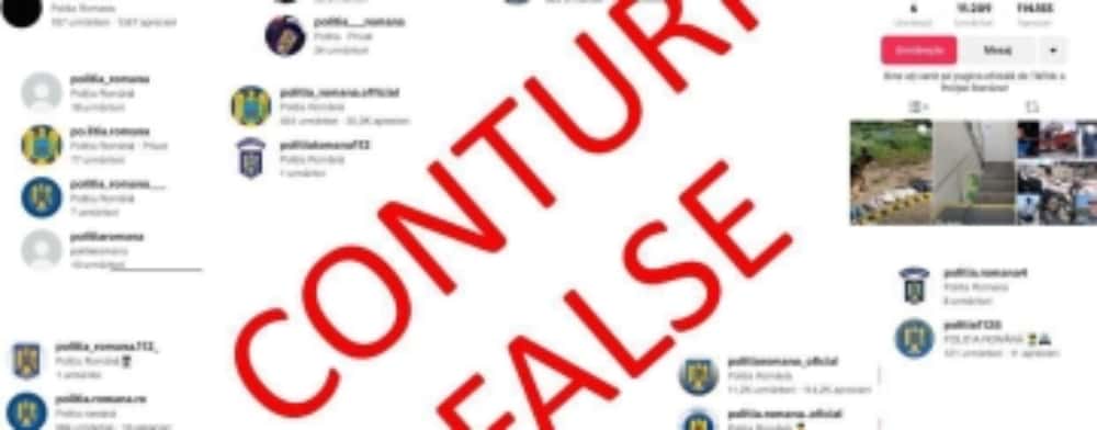 160 de conturi TikTok care utilizau ilegal însemnele Poliției Române au fost închise