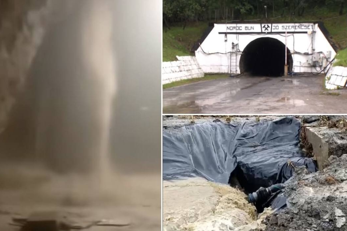 Dezastru la Salina Praid! Digul a cedat, iar sectorul minier nu mai poate fi salvat