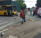 Un autobuz al TCE, implicat într-un accident, în centrul Ploieștiului