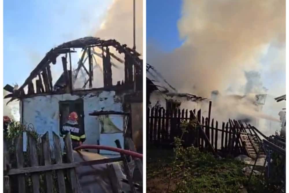 Tragedie în comuna Brebu! O femeie a murit carbonizată, iar un bărbat a suferit arsuri la cap, într-un incendiu