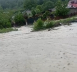 Telega, sub ape, după ploaia torențială de luni după-amiază!