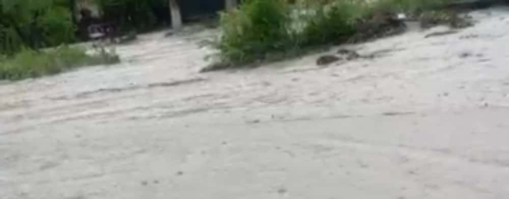 Telega, sub ape, după ploaia torențială de luni după-amiază!