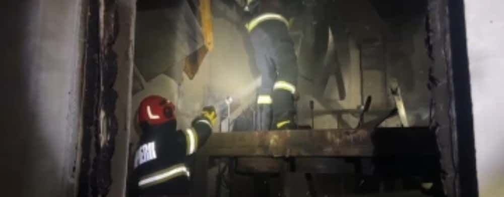 Incendiu la stația de epurare din comuna Măgurele, satul Iazu. Clădirea încă nu fusese dată în folosință!