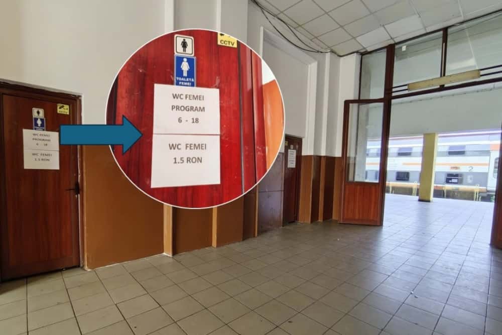 Aștepți vreun tren în Gara Ploiești Sud și te trec unele ”nevoi”? Ai grijă, WC-ul e cu program redus!