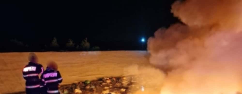 Amendă de 50.000 de lei, în urma incendiului de la groapa de gunoi din Băicoi
