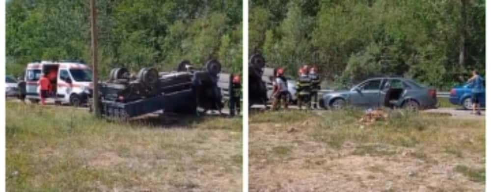 Accident pe un drum județean din Șotrile 
