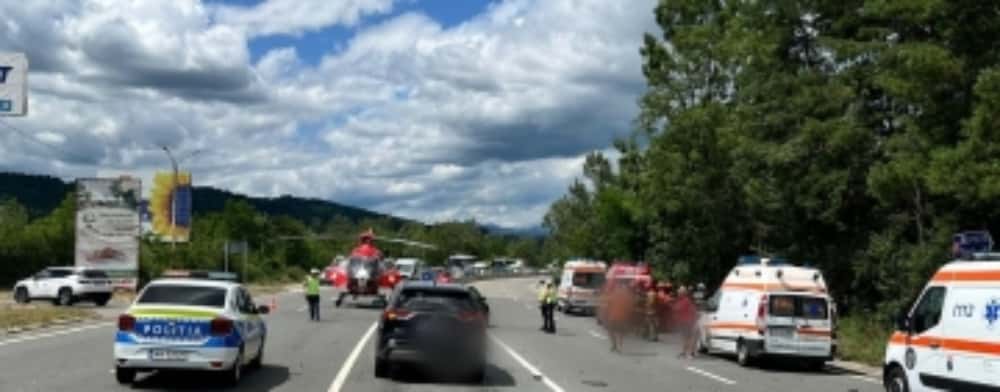 Update/ Trafic restricționat pe DN1, în zona Cornu, din cauza unui accident