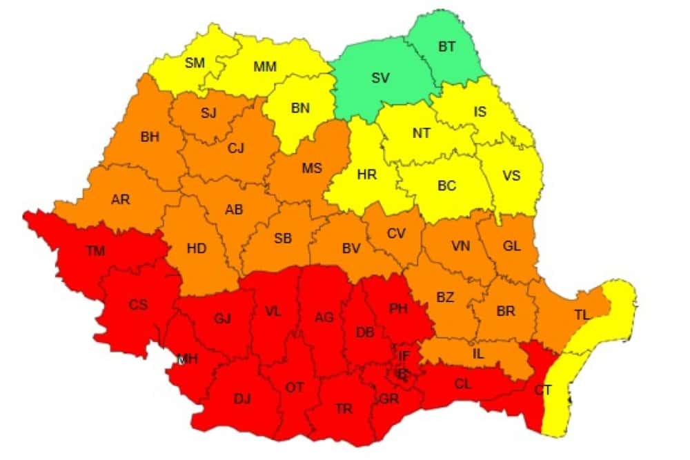 Prahova, sub COD ROȘU de caniculă sâmbătă și duminică
