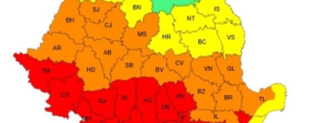 Prahova, sub COD ROȘU de caniculă sâmbătă și duminică