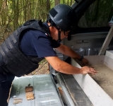 Muniție din al Doilea Război Mondial, descoperită în pădurea Lapoș