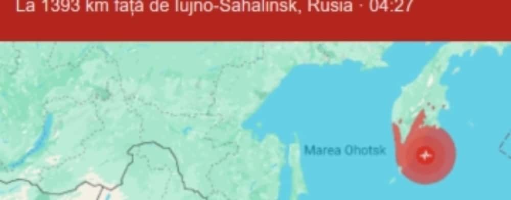 Cutremur de 8,8 grade în estul extrem al Rusiei! Cel mai puternic de pe glob, din ultimii 14 ani!