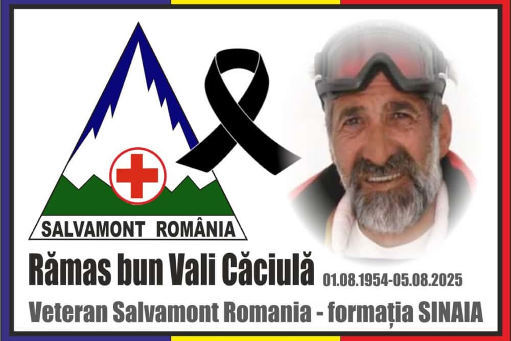 Vali Căciulă, instructor de schi și salvamontist prahovean, s-a stins din viață