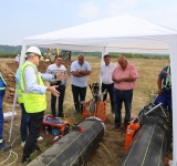 Lucrările de racordare a Văii Slănicului la rețeaua națională de gaze naturale avansează într-un ritm susținut