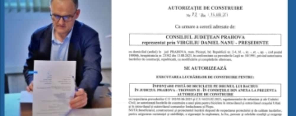 Prahova face pași importanți spre mobilitate verde: Autorizație de construire emisă pentru tronsonul 2 al pistelor de biciclete pe „Drumul lui Bachus”