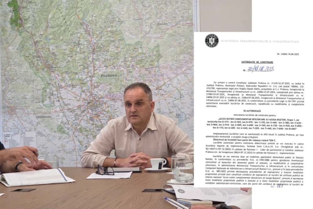 Prima autorizație de construire pentru centura ocolitoare Azuga–Bușteni, emisă oficial. Lucrările pot începe! 