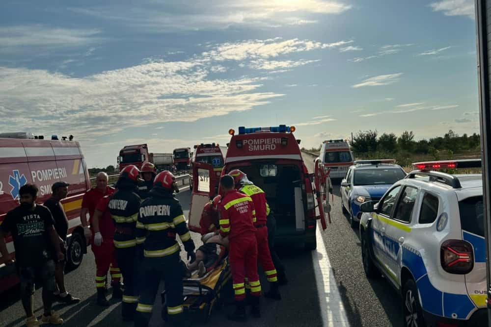 Accident grav pe autostrada București-Ploiești, pe raza comunei Bărcănești