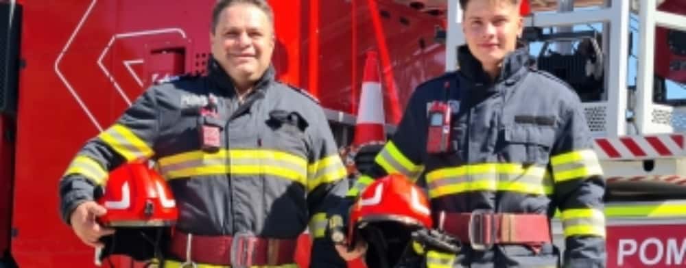 Două uniforme, o singură inimă | Tată și fiu, pompieri pe același drum!