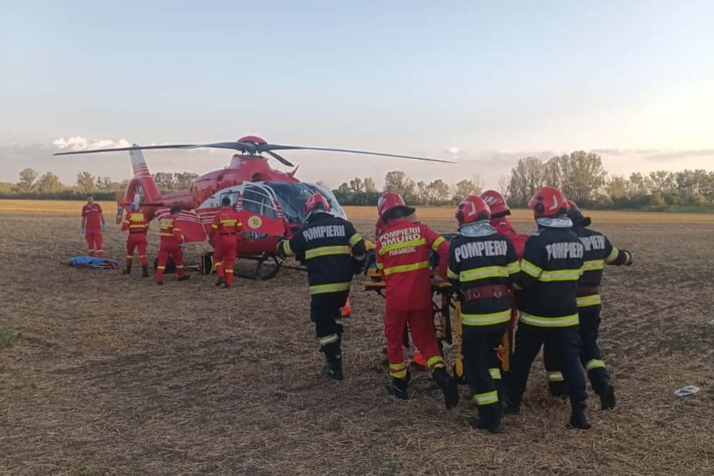 Un băiat de 13 ani și o fetiță de 6 ani au suferit multiple traumatisme în accidentul de lângă Albești Paleologu